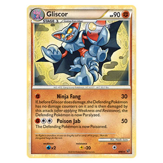 Pokemon - HGSS Undaunted - Gliscor - 4/90