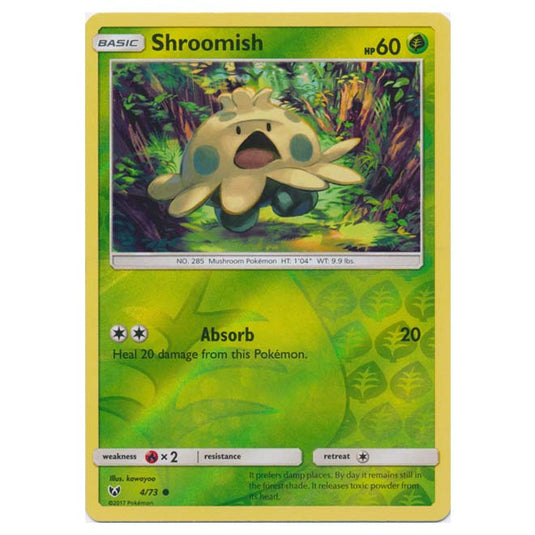 Pokemon - Shining Legends - (Reverse Holo) - Shroomish - 4/73