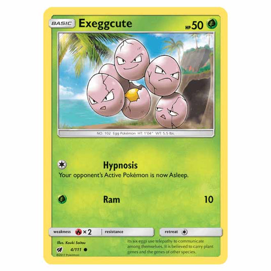 Pokemon - Sun & Moon - Crimson Invasion - Exeggcute - 4/111