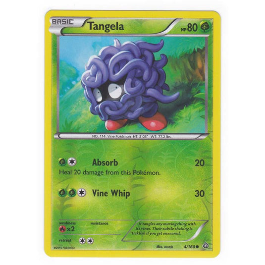 Pokemon - XY Primal Clash - (Reverse Holo) - Tangela - 4/160