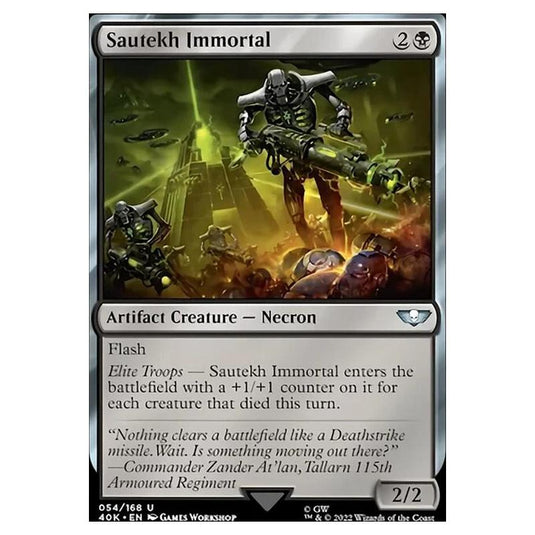 Magic The Gathering - Universes Beyond - Warhammer 40k - Sautekh Immortal - 054/168