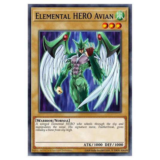 Yu-Gi-Oh! - Speed Duel GX - Duel Academy Box - Elemental HERO Avian (Common) SGX1-ENA01