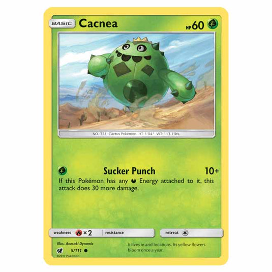 Pokemon - Sun & Moon - Crimson Invasion - Cacnea - 5/111