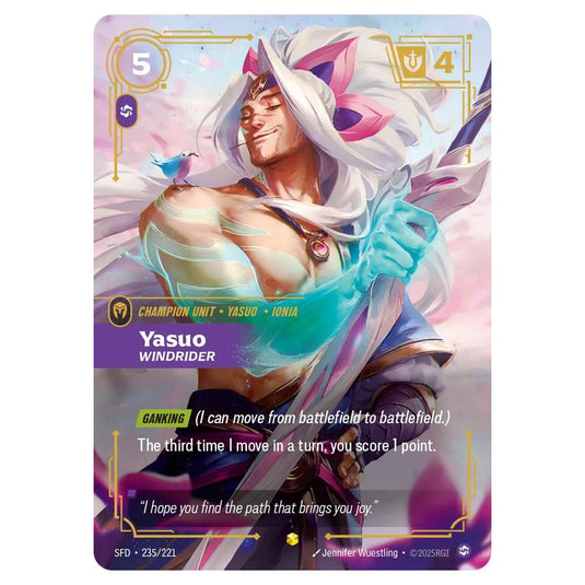 Riftbound: League of Legends TCG - Spiritforged - Yasuo - Windrider - 235/221