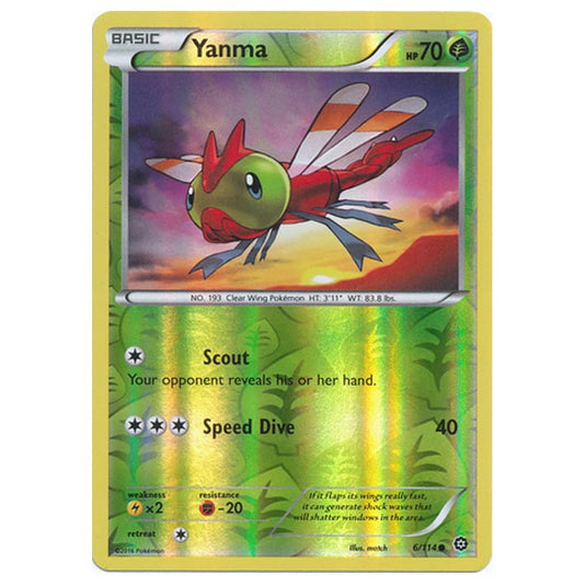 Pokemon - XY - Steam Siege - (Reverse Holo) Yanma - 6/114