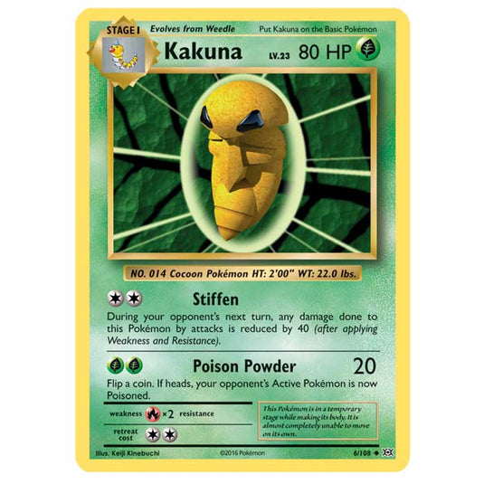 Pokemon - XY Evolutions - Kakuna - 6/108