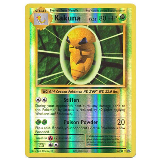 Pokemon - XY Evolutions - (Reverse Holo) - Kakuna - 6/108