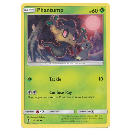 Pokemon - Sun & Moon - Guardians Rising - Phantump - 6/145