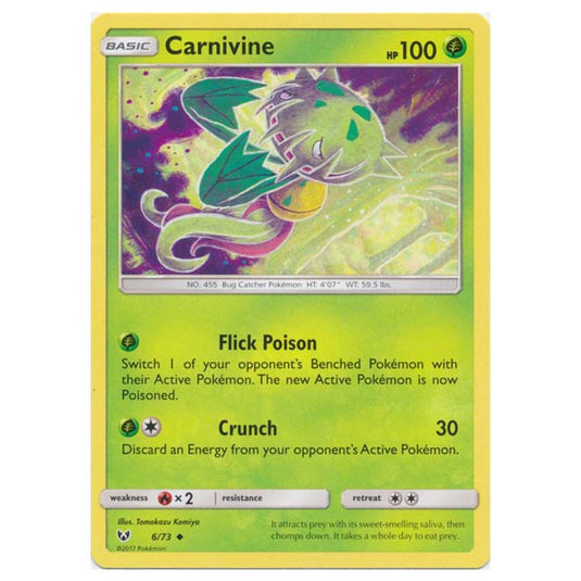 Pokemon - Shining Legends - Carnivine - 6/73