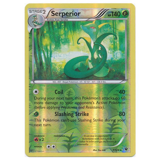 Pokemon - XY - Fates Collide (Reverse Holo) - Serperior - 7/124