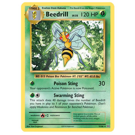 Pokemon - XY Evolutions - Beedrill - 7/108