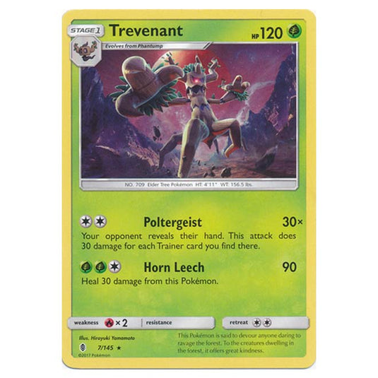 Pokemon - Sun & Moon - Guardians Rising - Trevenant - 7/145