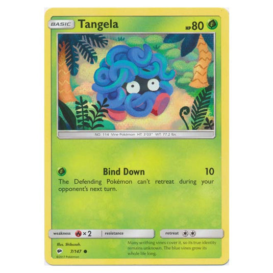 Pokemon - Sun & Moon - Burning Shadows - Tangela - 7/147