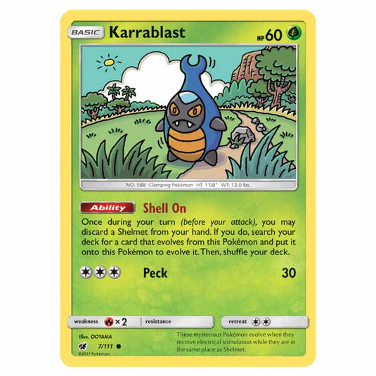 Pokemon - Sun & Moon - Crimson Invasion - Karrablast - 7/111