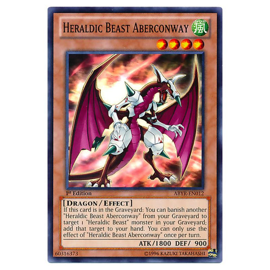 Yu-Gi-Oh! - Abyss Rising - Heraldic Beast Aberconway (Common) ABYR-EN012