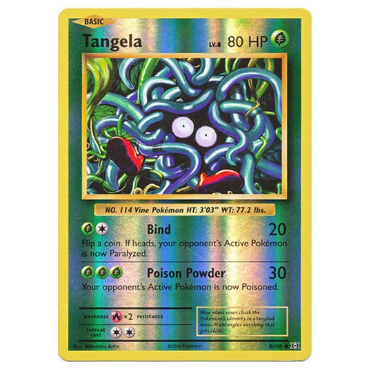 Pokemon - XY Evolutions - (Reverse Holo) - Tangela - 8/108