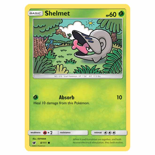 Pokemon - Sun & Moon - Crimson Invasion - Shelmet - 8/111