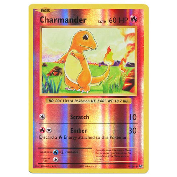 2016 charmander pokemon card Card number 9 2016 Pokemon Charmander 9/108 XY