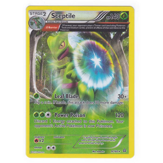 Pokemon - XY Primal Clash - (Reverse Holo) - Sceptile - 9/160