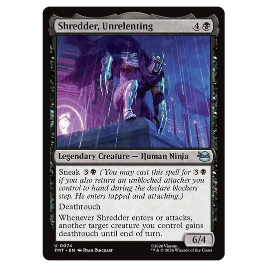 Magic The Gathering - Teenage Mutant Ninja Turtles - Shredder, Unrelenting - 0074