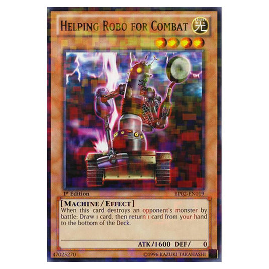 Yu-Gi-Oh! - Battle Pack 2 - War of the Giants - Helping Robo for Combat (Mosaic Rare) BP02-EN019