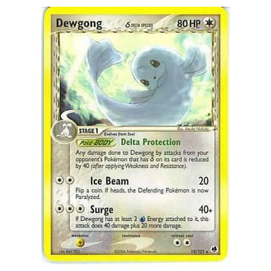 Pokemon - EX Dragon Frontiers - Dewgong δ Delta Species - 015