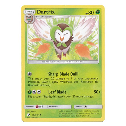 Pokemon - Sun & Moon - Base Set - Dartrix - 10/149