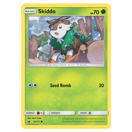 Pokemon - Sun & Moon - Crimson Invasion - Skiddo - 10/111