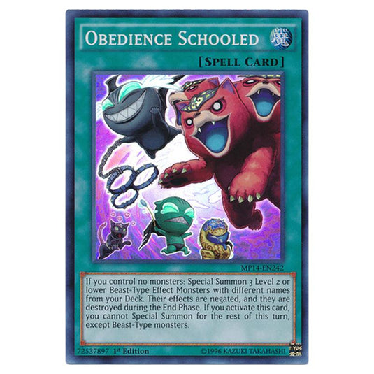 Yu-Gi-Oh! - 2014 Mega-Tin Mega Pack - Obedience Schooled (Super Rare) MP14-EN242