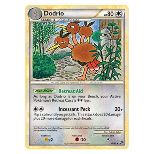 Pokemon - HGSS Undaunted - Dodrio - 11/90