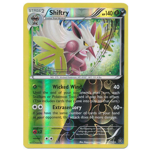 Pokemon - XY - Steam Siege - (Reverse Holo) Shiftry - 11/114