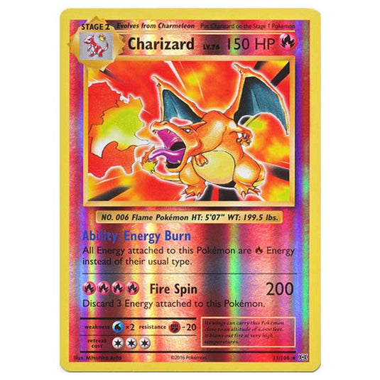 Pokemon - XY Evolutions - (Reverse Holo) - Charizard - 11/108