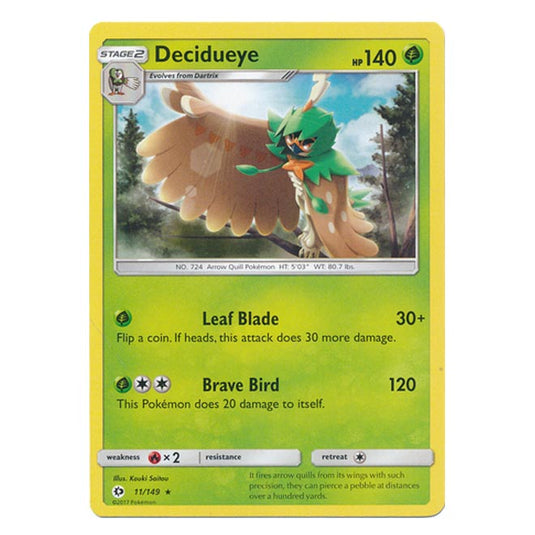 Pokemon - Sun & Moon - Base Set - Decidueye - 11/149