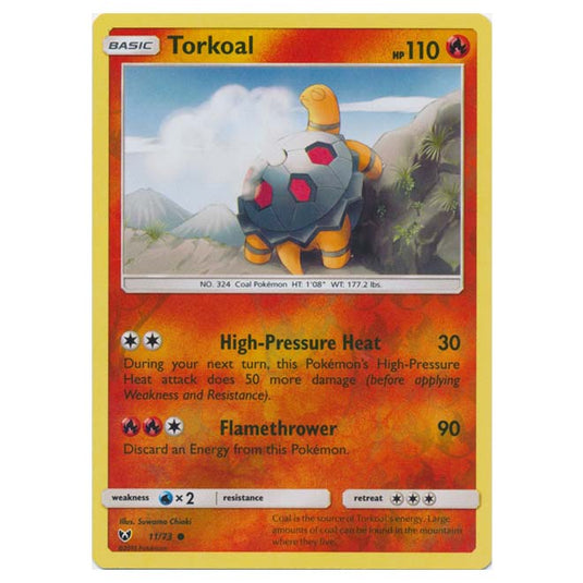 Pokemon - Shining Legends - (Reverse Holo) - Torkoal - 11/73