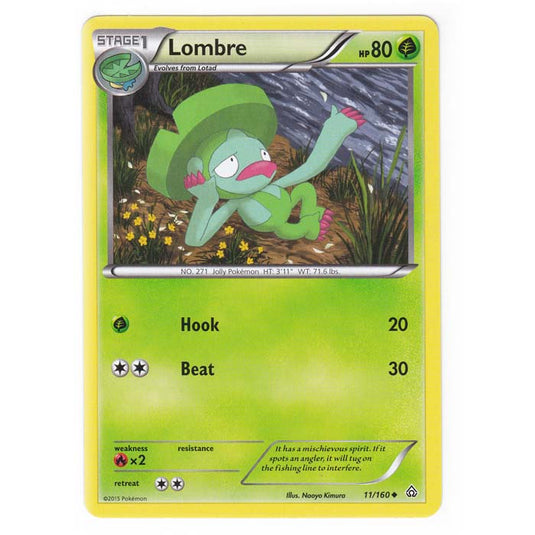 Pokemon - XY Primal Clash - Lombre - 11/160