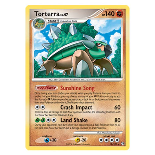 Pokemon - Diamond And Pearl Stormfront - Torterra - 11/100