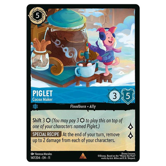 Lorcana - Winterspell - Piglet - Cocoa Maker (Rare) - 147/204