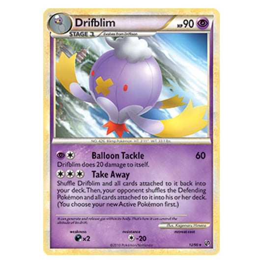 Pokemon - HGSS Undaunted - Drifblim - 12/90