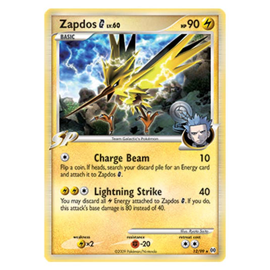 Pokemon - Platinum Arceus - Zapdos Pokemon G - 12/99