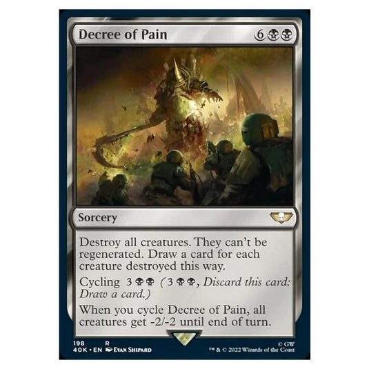 Magic The Gathering - Universes Beyond - Warhammer 40k - Decree of Pain - 198/168