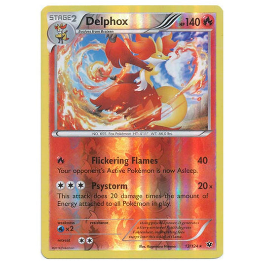 Pokemon - XY - Fates Collide (Reverse Holo) - Delphox - 13/124