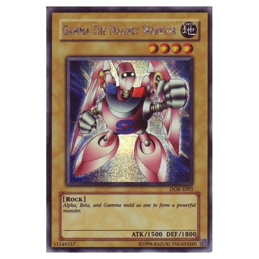 Yu-Gi-Oh! - Yu-Gi-Oh! The Duelists of the Roses promotional cards - Gamma the Magnet Warrior (Prismatic Secret Rare) DOR-E003