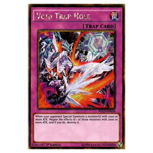 Yu-Gi-Oh! - Premium Gold - Infinite Gold - Void Trap Hole (Gold Secret Rare) PGL3-EN038