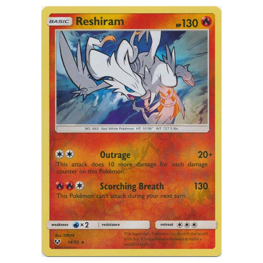 Pokemon - Shining Legends - (Reverse Holo) - Reshiram - 14/73