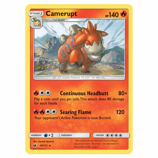 Pokemon - Sun & Moon - Crimson Invasion - Camerupt - 14/111