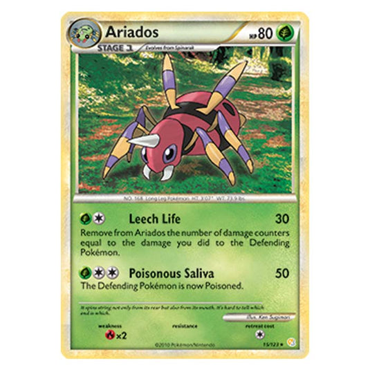 Pokemon - HGSS - Ariados - 15/123