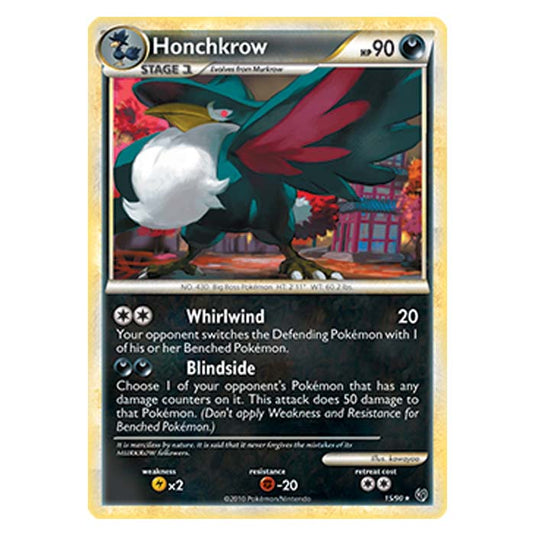 Pokemon - HGSS Undaunted - Honchkrow - 15/90