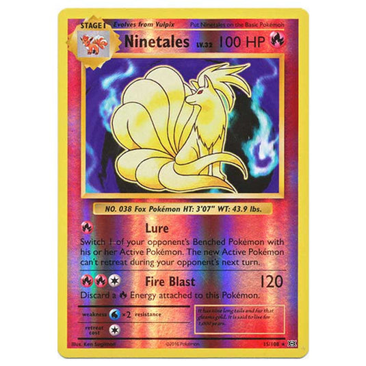 Pokemon - XY Evolutions - (Reverse Holo) - Ninetales - 15/108