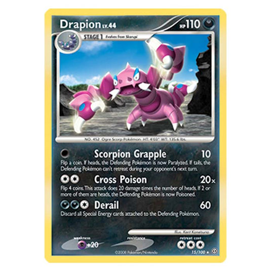 Pokemon - Diamond And Pearl Stormfront - Drapion - 15/100