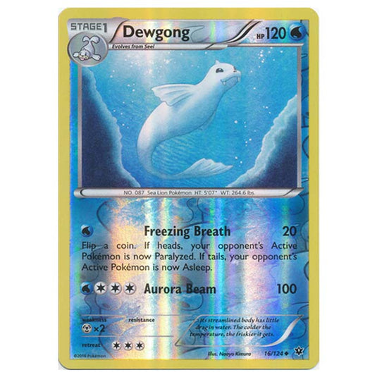 Pokemon - XY - Fates Collide (Reverse Holo) - Dewgong - 16/124